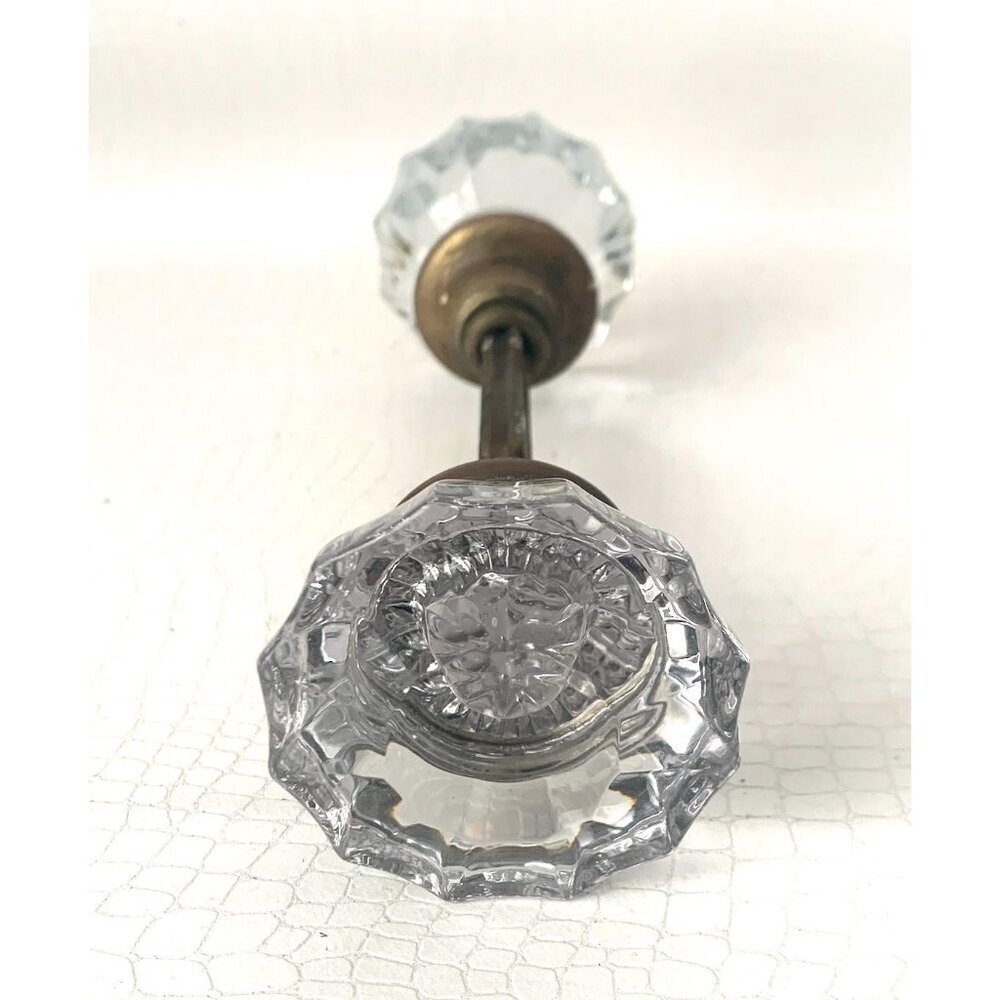 Vintage Glass Door Handle Doorknob Glass Door Handles Fluted Pull